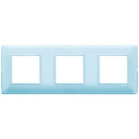 Vimar Plana 6-Module (2+2+2) Cover Plate, 71 mm Center Spacing, 222 x 80 x 9 mm, Technopolymer, Clamp Mounting, Horizontal/Vertical Mount — Quality Boat Parts