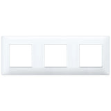 Vimar Plana 6-Module (2+2+2) Cover Plate, 71 mm Center Spacing, 222 x 80 x 9 mm, Technopolymer, Clamp Mounting, Horizontal/Vertical Mount — Quality Boat Parts