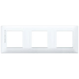 Vimar Plana 6-Module (2+2+2) Cover Plate, 71 mm Center Spacing, 222 x 80 x 9 mm, Technopolymer, Clamp Mounting, Horizontal/Vertical Mount — Quality Boat Parts
