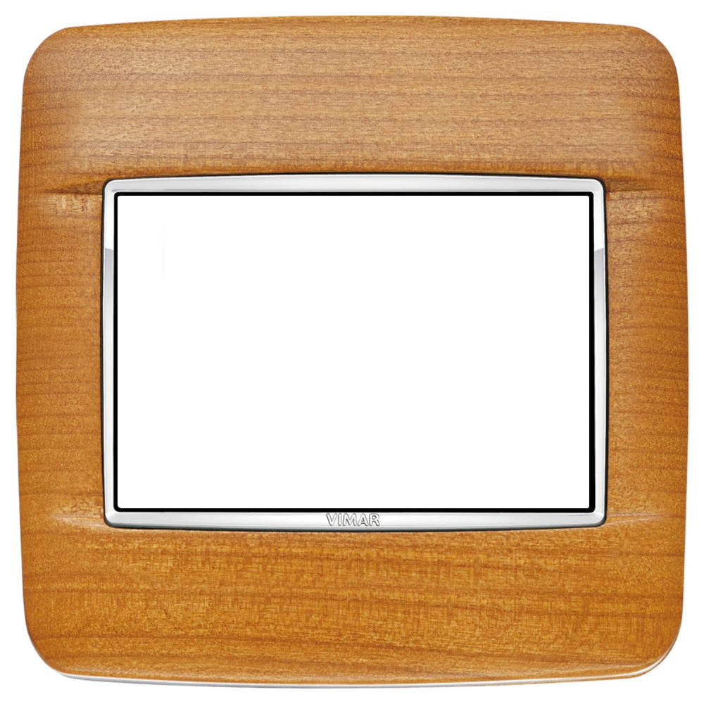 Vimar EIKON 3-Module Round Cover Plate for British Standard, 95 x 95 mm, Clamp Mount — Quality Boat Parts