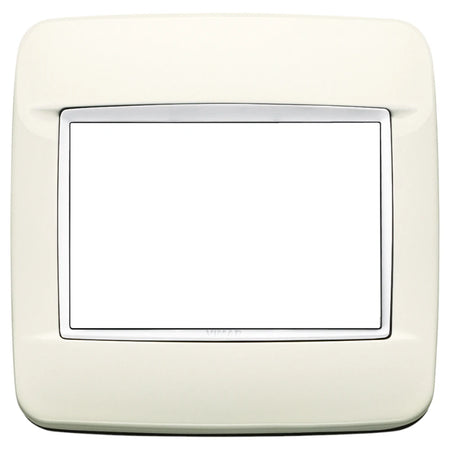 Vimar EIKON 3-Module Round Cover Plate for British Standard, 95 x 95 mm, Clamp Mount — Quality Boat Parts