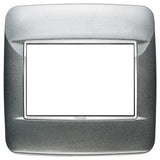 Vimar EIKON 3-Module Round Cover Plate for British Standard, 95 x 95 mm, Clamp Mount — Quality Boat Parts