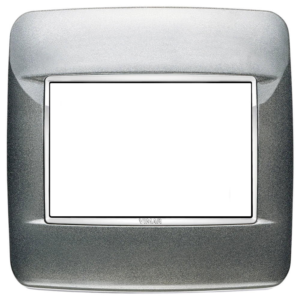 Vimar EIKON 3-Module Round Cover Plate for British Standard, 95 x 95 mm, Clamp Mount — Quality Boat Parts