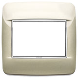 Vimar EIKON 3-Module Round Cover Plate for British Standard, 95 x 95 mm, Clamp Mount — Quality Boat Parts