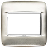 Vimar EIKON 3-Module Round Cover Plate for British Standard, 95 x 95 mm, Clamp Mount — Quality Boat Parts