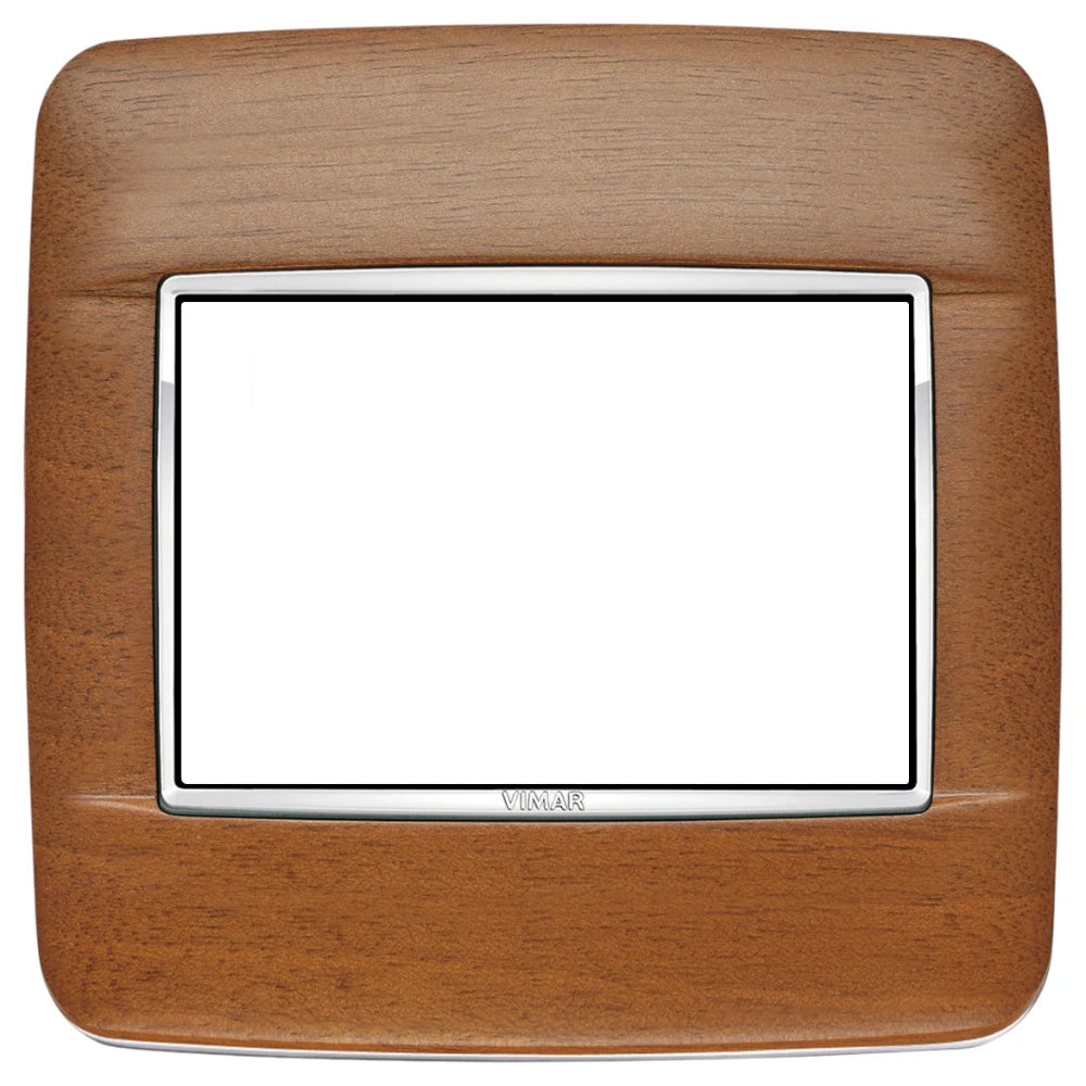 Vimar EIKON 3-Module Round Cover Plate for British Standard, 95 x 95 mm, Clamp Mount — Quality Boat Parts