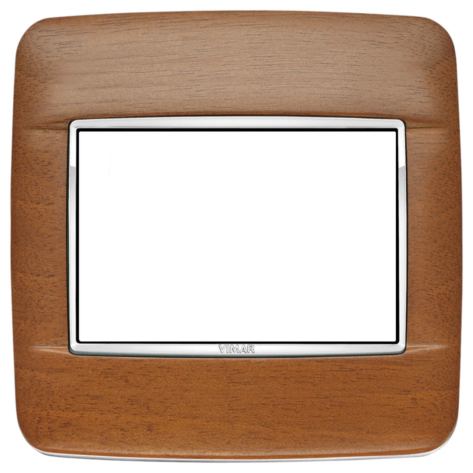 Vimar EIKON 3-Module Round Cover Plate for British Standard, 95 x 95 mm, Clamp Mount — Quality Boat Parts