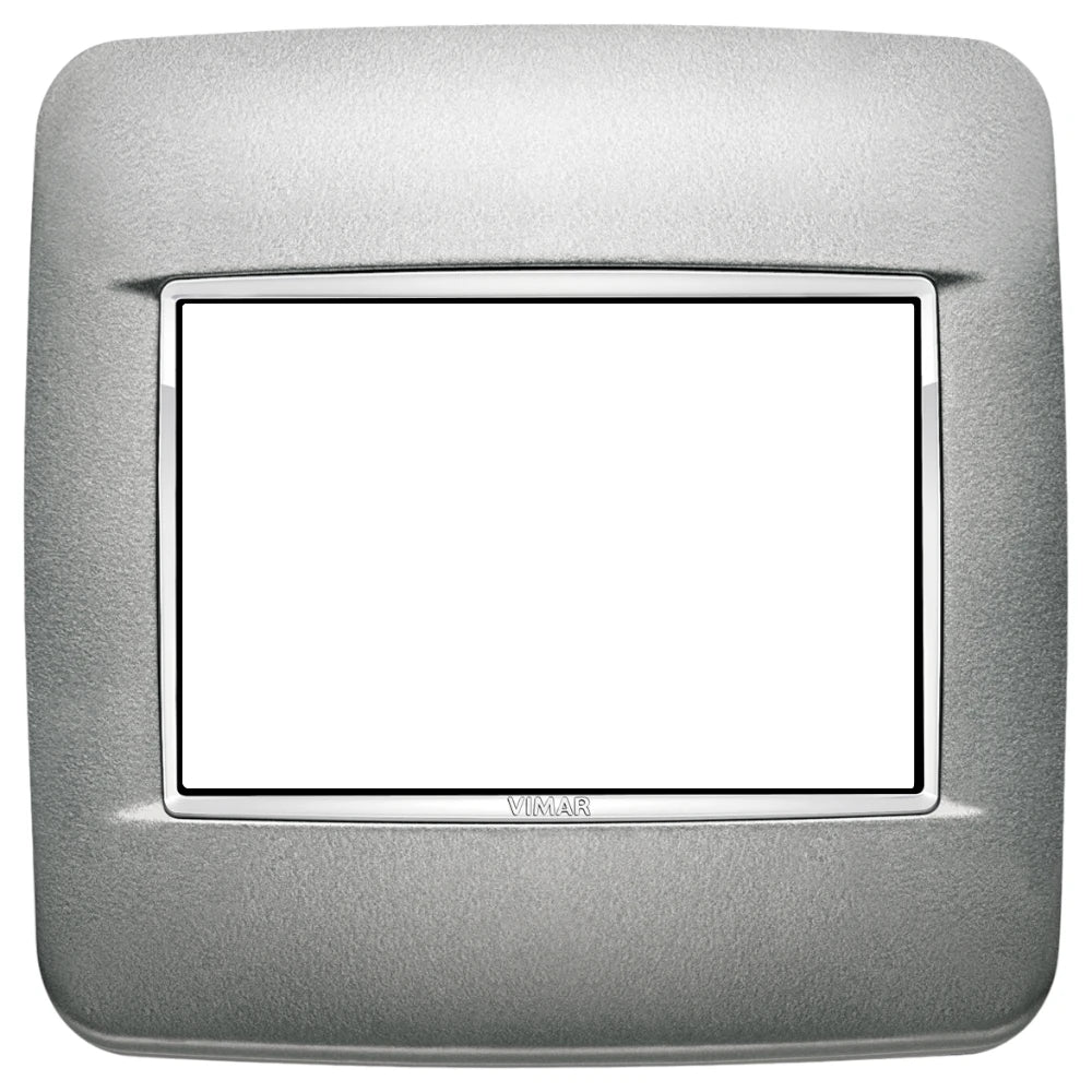 Vimar EIKON 3-Module Round Cover Plate for British Standard, 95 x 95 mm, Clamp Mount — Quality Boat Parts