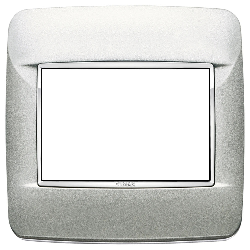 Vimar EIKON 3-Module Round Cover Plate for British Standard, 95 x 95 mm, Clamp Mount — Quality Boat Parts