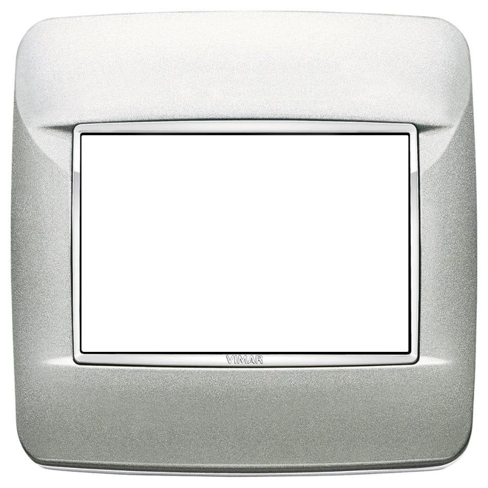 Vimar EIKON 3-Module Round Cover Plate for British Standard, 95 x 95 mm, Clamp Mount — Quality Boat Parts