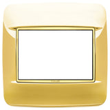 Vimar EIKON 3-Module Round Cover Plate for British Standard, 95 x 95 mm, Clamp Mount — Quality Boat Parts