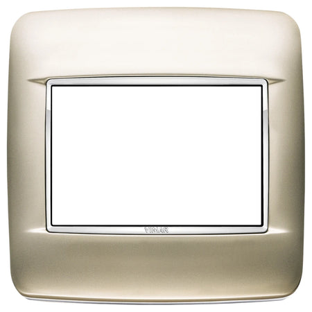 Vimar EIKON 3-Module Round Cover Plate for British Standard, 95 x 95 mm, Clamp Mount — Quality Boat Parts