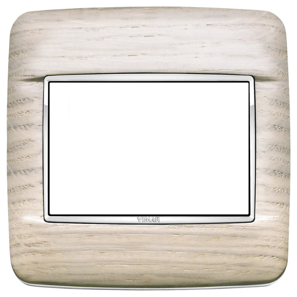 Vimar EIKON 3-Module Round Cover Plate for British Standard, 95 x 95 mm, Clamp Mount — Quality Boat Parts