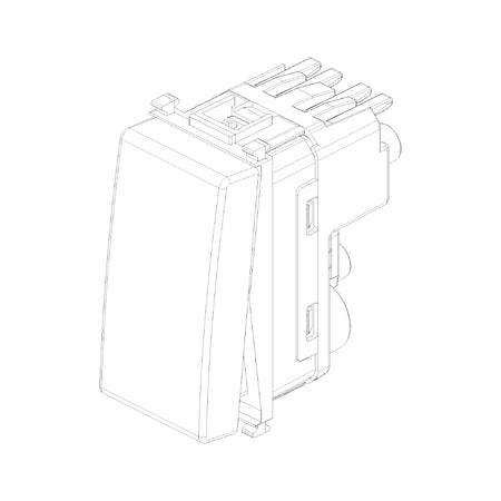 Vimar Plana 1P NO 10A Push Button, 250V, Lightable, IP40 — Quality Boat Parts