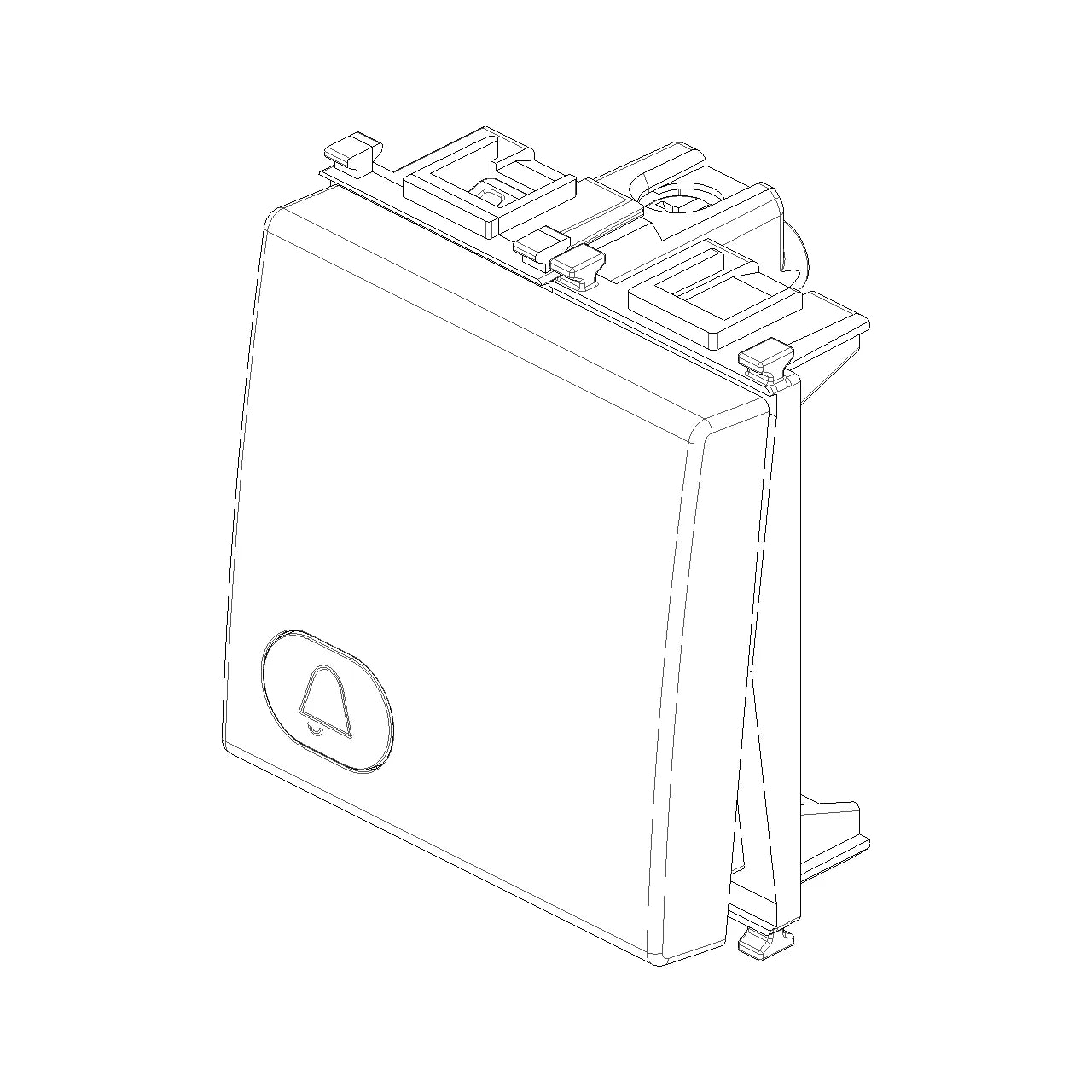 Vimar Plana 1P NO 10A Push Button, 250V, Lightable, IP40 — Quality Boat Parts