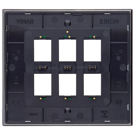 Vimar Eikon 3-Module Electronic Cover Plate, Horizontal or Vertical Mount — Quality Boat Parts