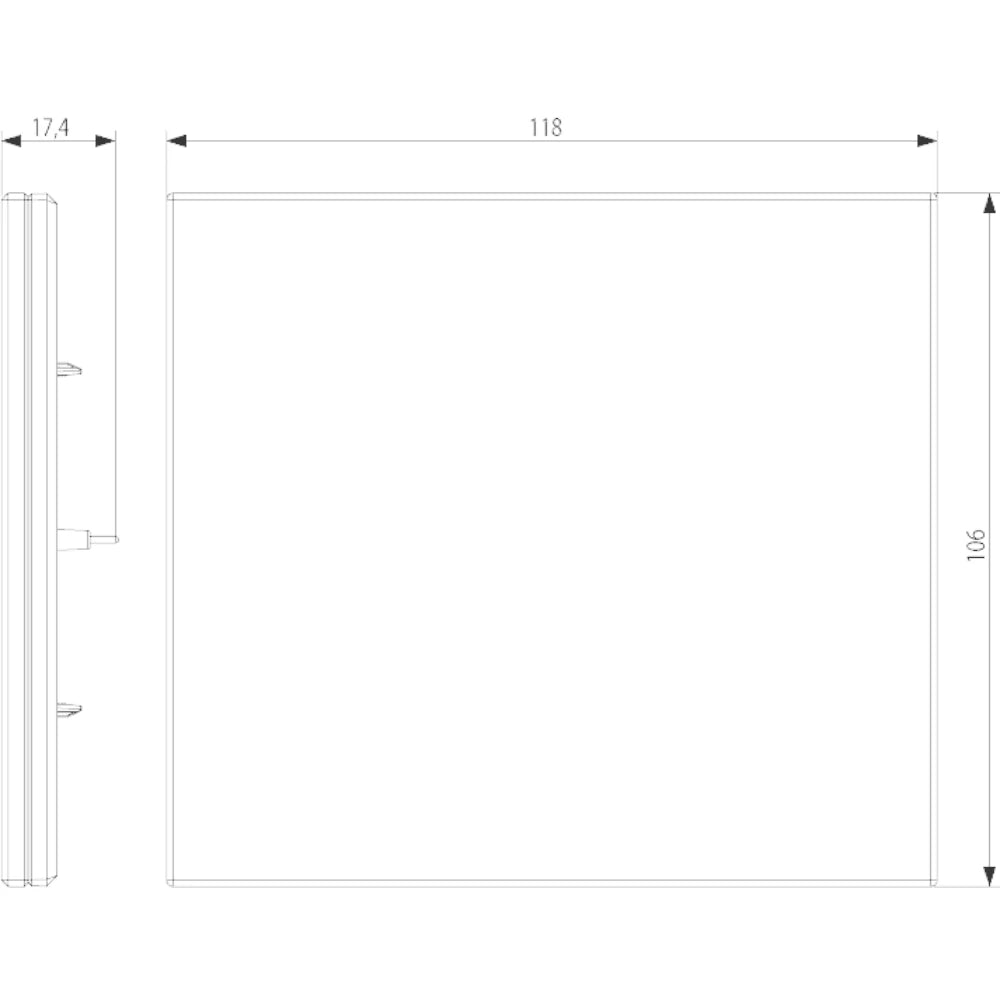 Vimar Eikon 3-Module Electronic Cover Plate, Horizontal or Vertical Mount — Quality Boat Parts