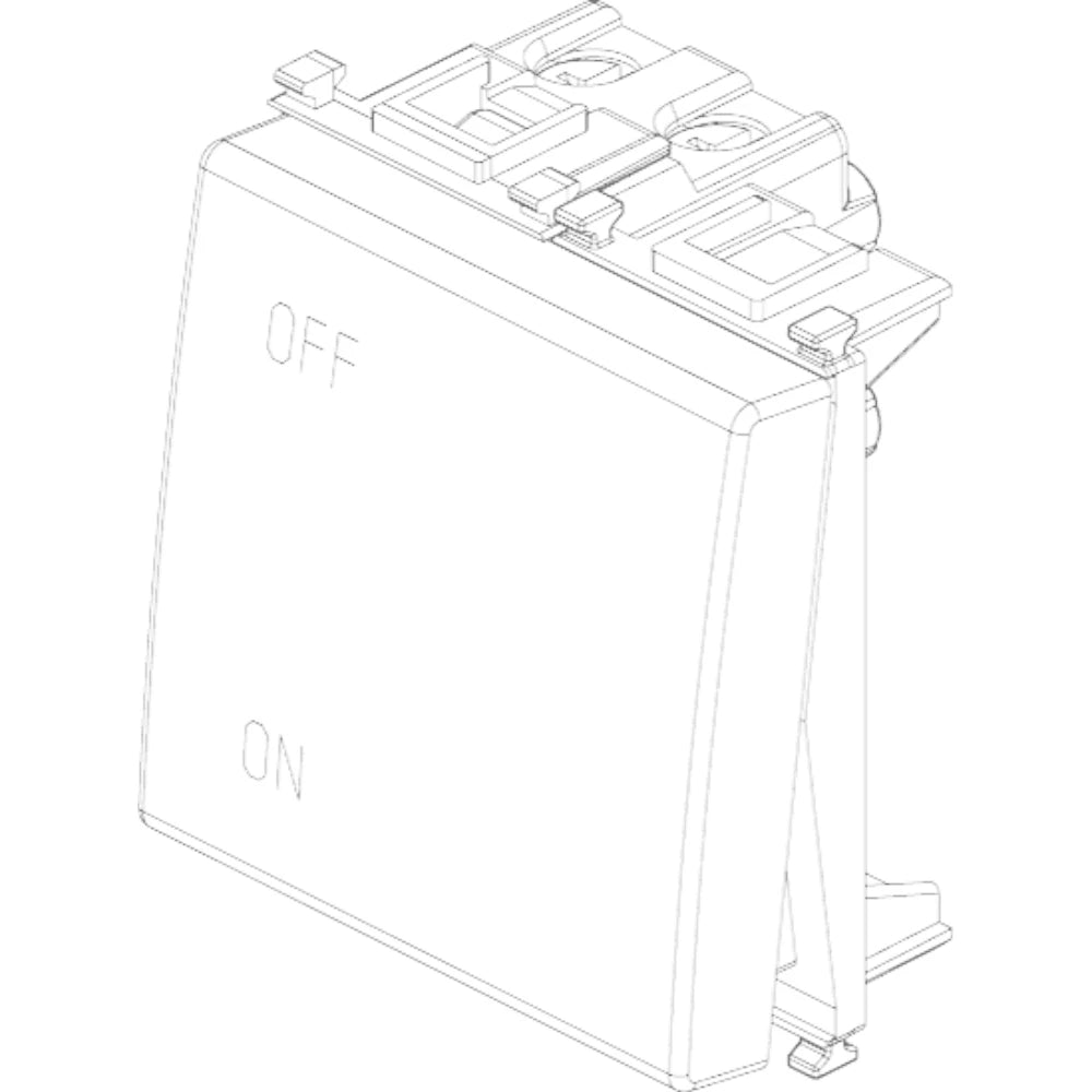 Vimar Plana 2P 20AX 1-Way Switch, 250V, IP40, Flush Mount — Quality Boat Parts