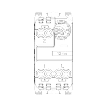 Vimar ARKÉ 1P 10AX 2-Way Switch, 250V, IP40, Replaceable Button — Quality Boat Parts