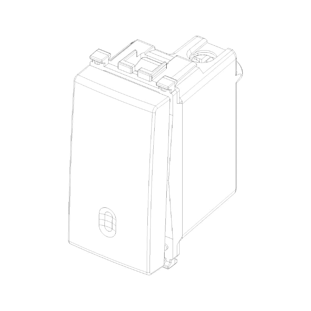Vimar ARKÉ 1P 10AX 2-Way Switch, 250V, IP40, Replaceable Button — Quality Boat Parts