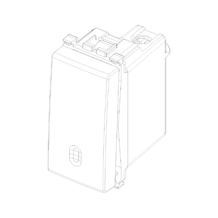 Vimar ARKÉ 1P 10AX 2-Way Switch, 250V, IP40, Replaceable Button — Quality Boat Parts