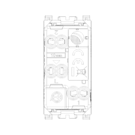 Vimar ARKÉ 1P 10AX 2-Way Switch, 250V, IP40, Replaceable Button — Quality Boat Parts