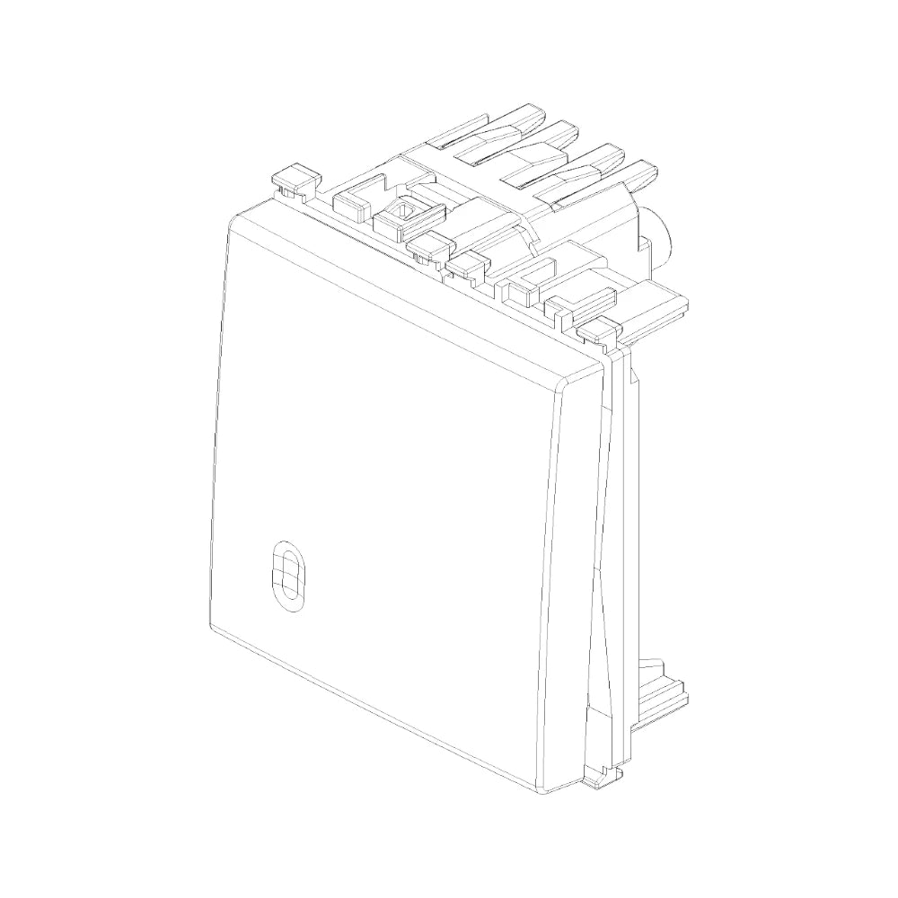 Vimar ARKÉ 1P 10AX 2-Way Switch, 250V, IP40, Replaceable Button — Quality Boat Parts