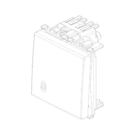 Vimar ARKÉ 1P 10AX 2-Way Switch, 250V, IP40, Replaceable Button — Quality Boat Parts