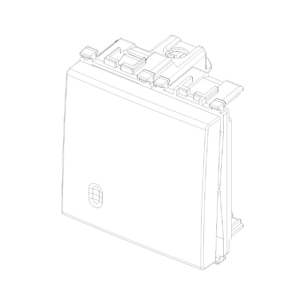 Vimar ARKÉ 1P 10AX 2-Way Switch, 250V, IP40, Replaceable Button — Quality Boat Parts