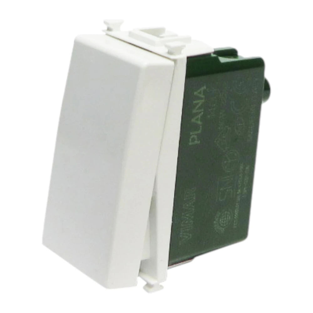 Vimar PLANA 1P 10AX 2-Way Switch, 250V, IP40, Lightable — Quality Boat Parts