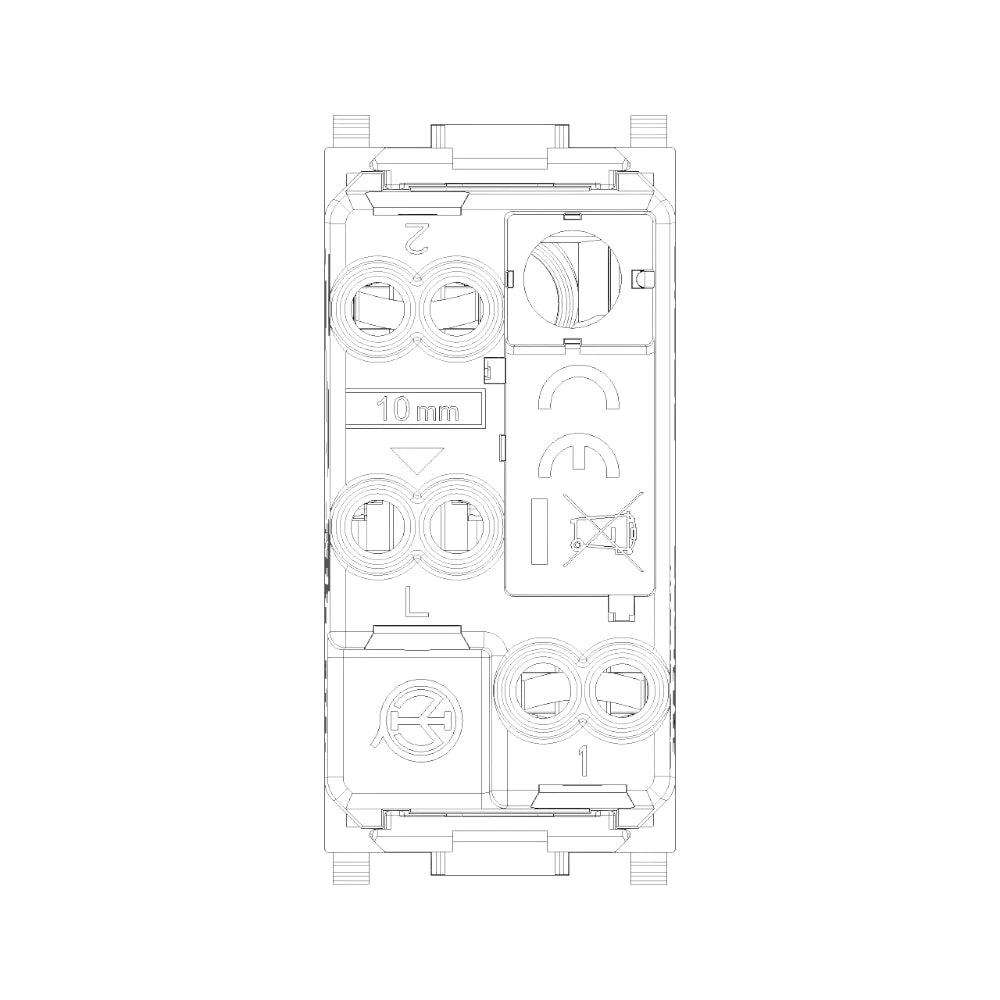Vimar PLANA 1P 10AX 2-Way Switch, 250V, IP40, Lightable — Quality Boat Parts