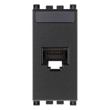 Vimar ARKÉ RJ45 Netsafe Outlet, T568A/B Universal Wiring, 8 Contacts, Tool-Free Insulation-Piercing Terminals — Quality Boat Parts