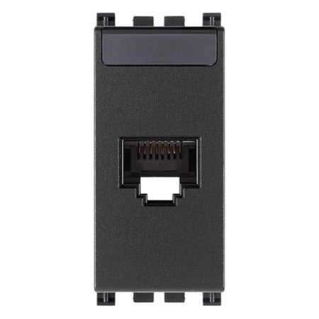 Vimar ARKÉ RJ45 Netsafe Outlet, T568A/B Universal Wiring, 8 Contacts, Tool-Free Insulation-Piercing Terminals — Quality Boat Parts