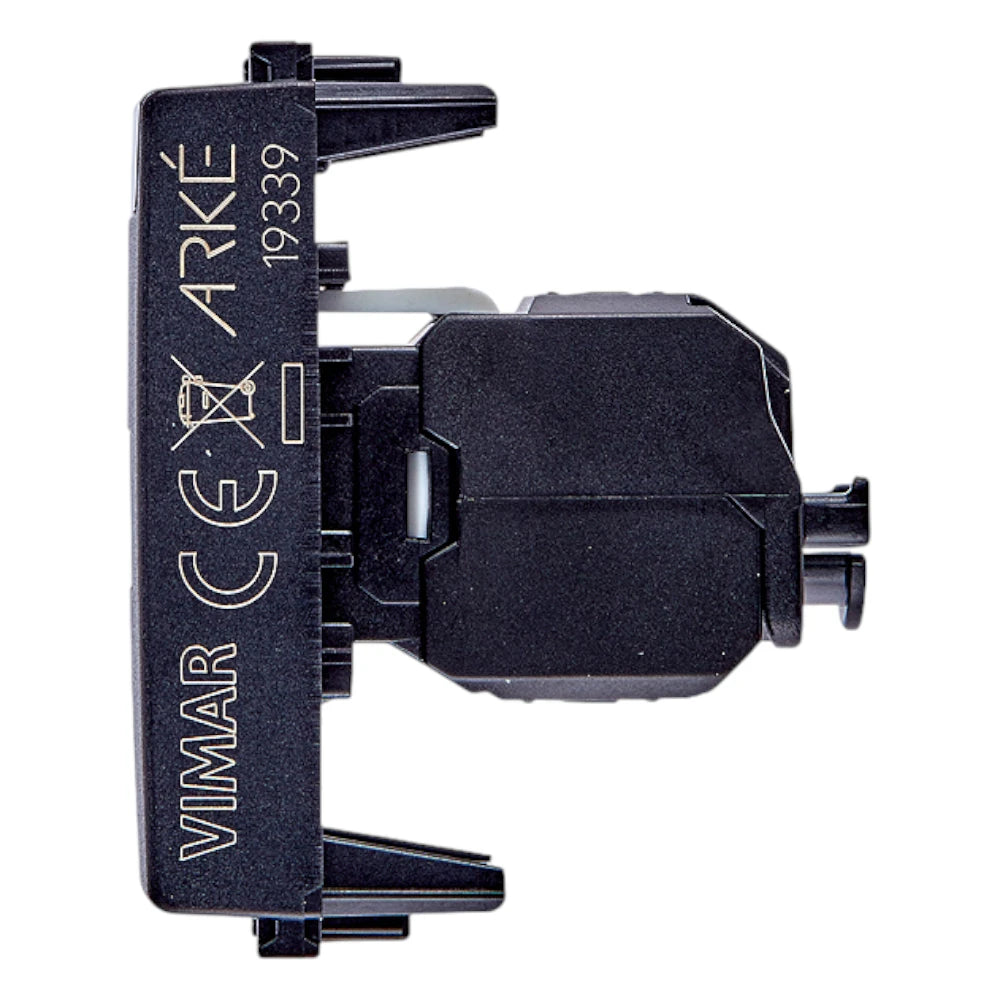 Vimar ARKÉ RJ45 Netsafe Outlet, T568A/B Universal Wiring, 8 Contacts, Tool-Free Insulation-Piercing Terminals — Quality Boat Parts