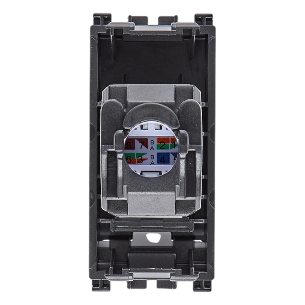 Vimar ARKÉ RJ45 Netsafe Outlet, T568A/B Universal Wiring, 8 Contacts, Tool-Free Insulation-Piercing Terminals — Quality Boat Parts