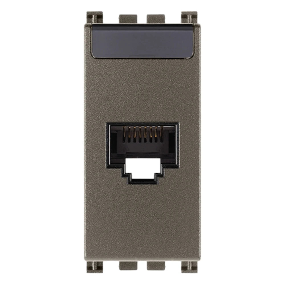 Vimar ARKÉ RJ45 Netsafe Outlet, T568A/B Universal Wiring, 8 Contacts, Tool-Free Insulation-Piercing Terminals — Quality Boat Parts
