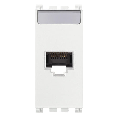 Vimar ARKÉ RJ45 Netsafe Outlet, T568A/B Universal Wiring, 8 Contacts, Tool-Free Insulation-Piercing Terminals — Quality Boat Parts