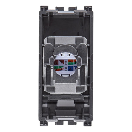 Vimar ARKÉ RJ45 Netsafe Outlet, T568A/B Universal Wiring, 8 Contacts, Tool-Free Insulation-Piercing Terminals — Quality Boat Parts