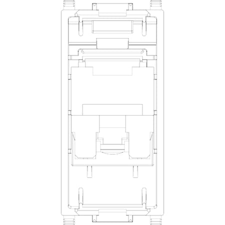 Vimar Plana RJ45 Netsafe Outlet, T568A/B Universal Wiring — Quality Boat Parts