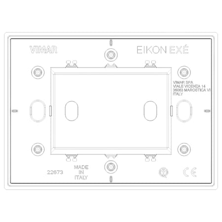 Vimar EIKON Vintage Cover Plate, Metal, IP00, Clamp Mounting — Quality Boat Parts