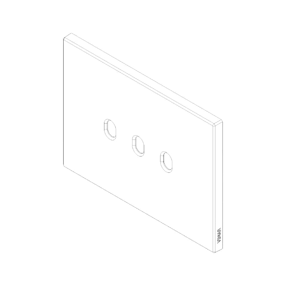 Vimar EIKON Vintage Cover Plate, Metal, IP00, Clamp Mounting — Quality Boat Parts