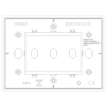 Vimar EIKON Vintage Cover Plate, Metal, IP00, Clamp Mounting — Quality Boat Parts