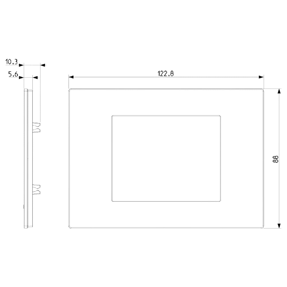 Vimar LINEA 3-Module Cover Plate, Horizontal/Vertical Mount, IP00 — Quality Boat Parts