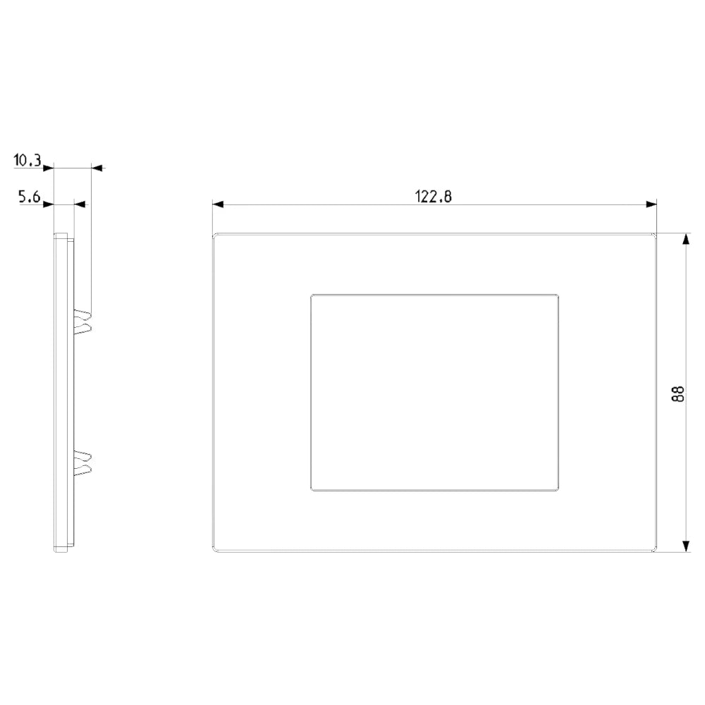 Vimar LINEA 3-Module Cover Plate, Horizontal/Vertical Mount, IP00 — Quality Boat Parts