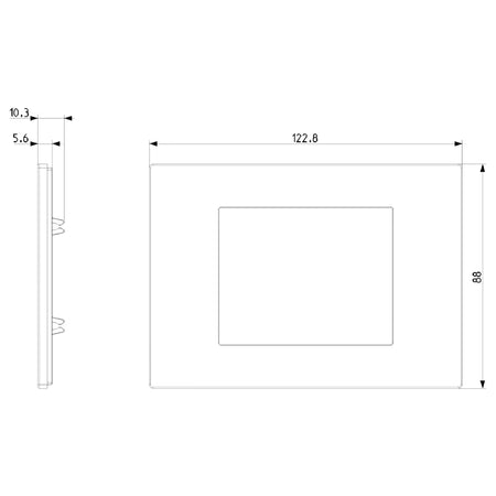 Vimar LINEA 3-Module Cover Plate, Horizontal/Vertical Mount, IP00 — Quality Boat Parts