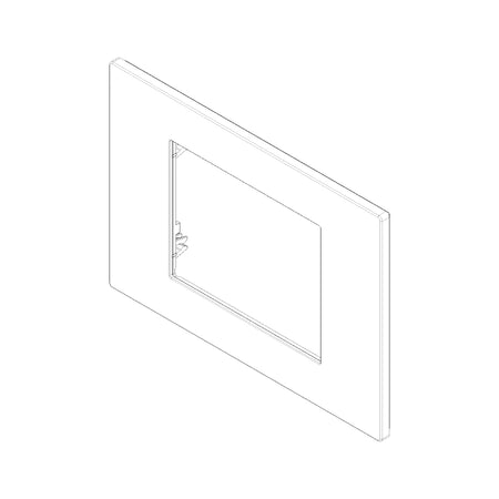Vimar LINEA 3-Module Cover Plate, Horizontal/Vertical Mount, IP00 — Quality Boat Parts