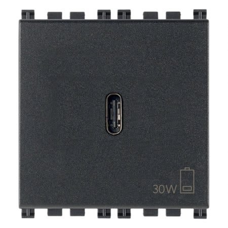 Vimar ARKÉ USB-C Supply Unit, 2 Modules, Power Delivery, 120-240V, Flush Mount — Quality Boat Parts