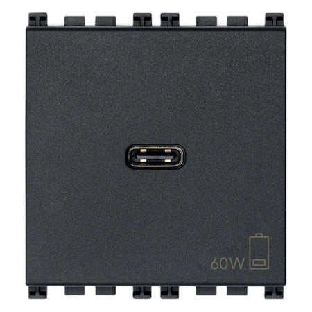 Vimar ARKÉ USB-C Supply Unit, 2 Modules, Power Delivery, 120-240V, Flush Mount — Quality Boat Parts