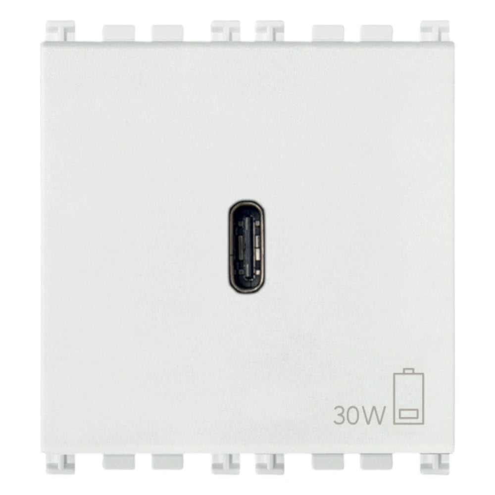 Vimar ARKÉ USB-C Supply Unit, 2 Modules, Power Delivery, 120-240V, Flush Mount — Quality Boat Parts
