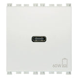 Vimar ARKÉ USB-C Supply Unit, 2 Modules, Power Delivery, 120-240V, Flush Mount — Quality Boat Parts